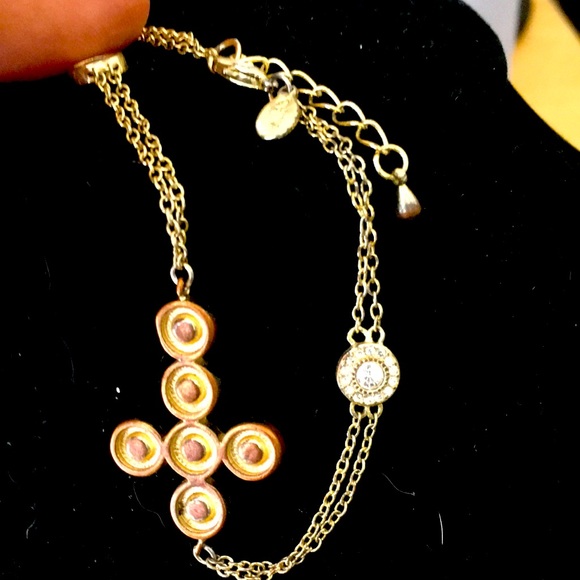 Joan Boyce Gold Cross Bracelet - Picture 5 of 5